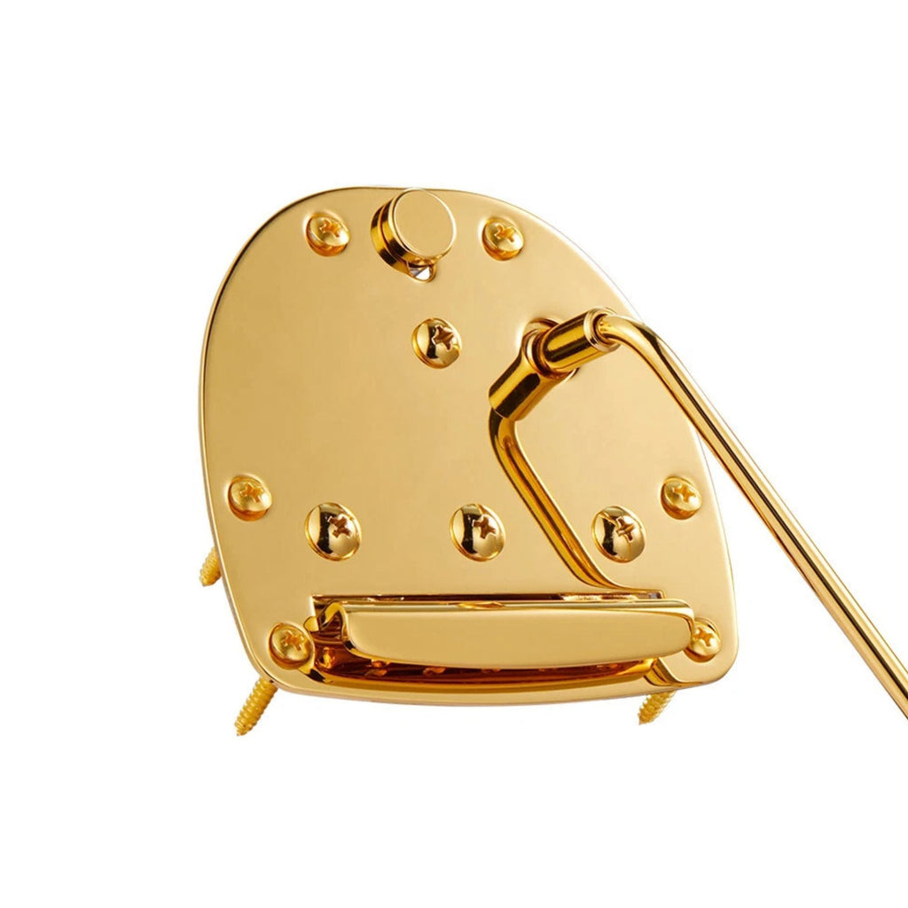 Jaguar / Jazzmaster Style Tremolo Vibrato Assembly with Locking Button - Gold/Chrome  from Ploutone