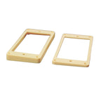 Flat Bottom Humbucker Mounting Pickup Rings Tapered - Cream (Neck & Bridge Set) - Ploutone
