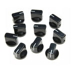 Davies 1510 Black Pointer Knobs for Amp and Effect Pedal - Black (Set of 10) - Ploutone