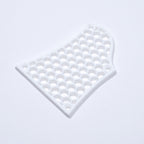 Custom Ibanez BTB Truss Rod Cover - Honeycomb Pattern White - Ploutone