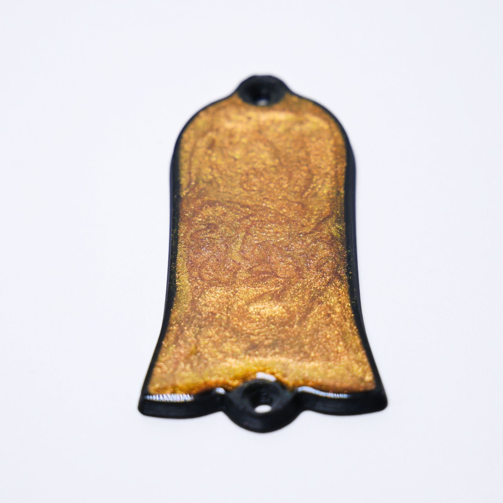 Custom Gibson Les Paul Truss Rod Cover - Amber Mica truss rod covers from Ploutone