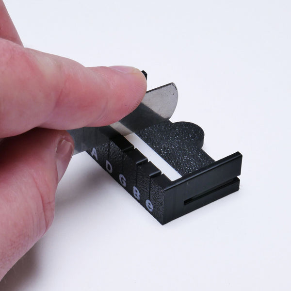 Guitar Nut Slot Guide Jig for 43mm Nuts, Proportional String Spacing  from Ploutone