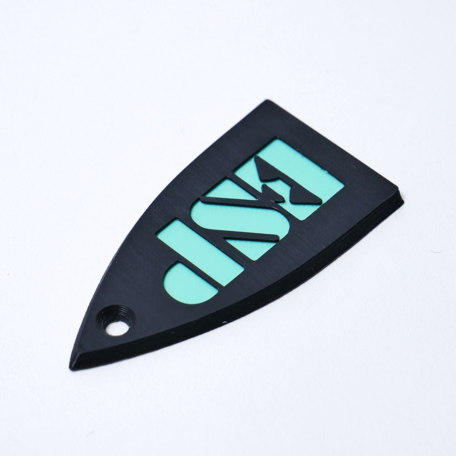 ESP Truss Rod Cover for ESP & LTD & Matching Knobs Set - Black & Turquoise - Ploutone