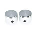 Aluminum Pot Knobs - 21mm Diameter, 1/4" for Guitars, Basses & Pedals (Set of 2) - Ploutone