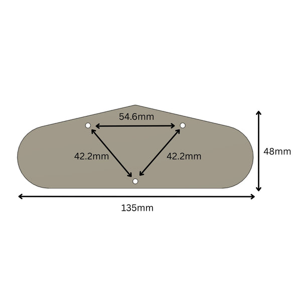Backplate Control Cover for Epiphone LP Special Il, LP 100, Studio LT - Multiple Colors Control Plate from Ploutone