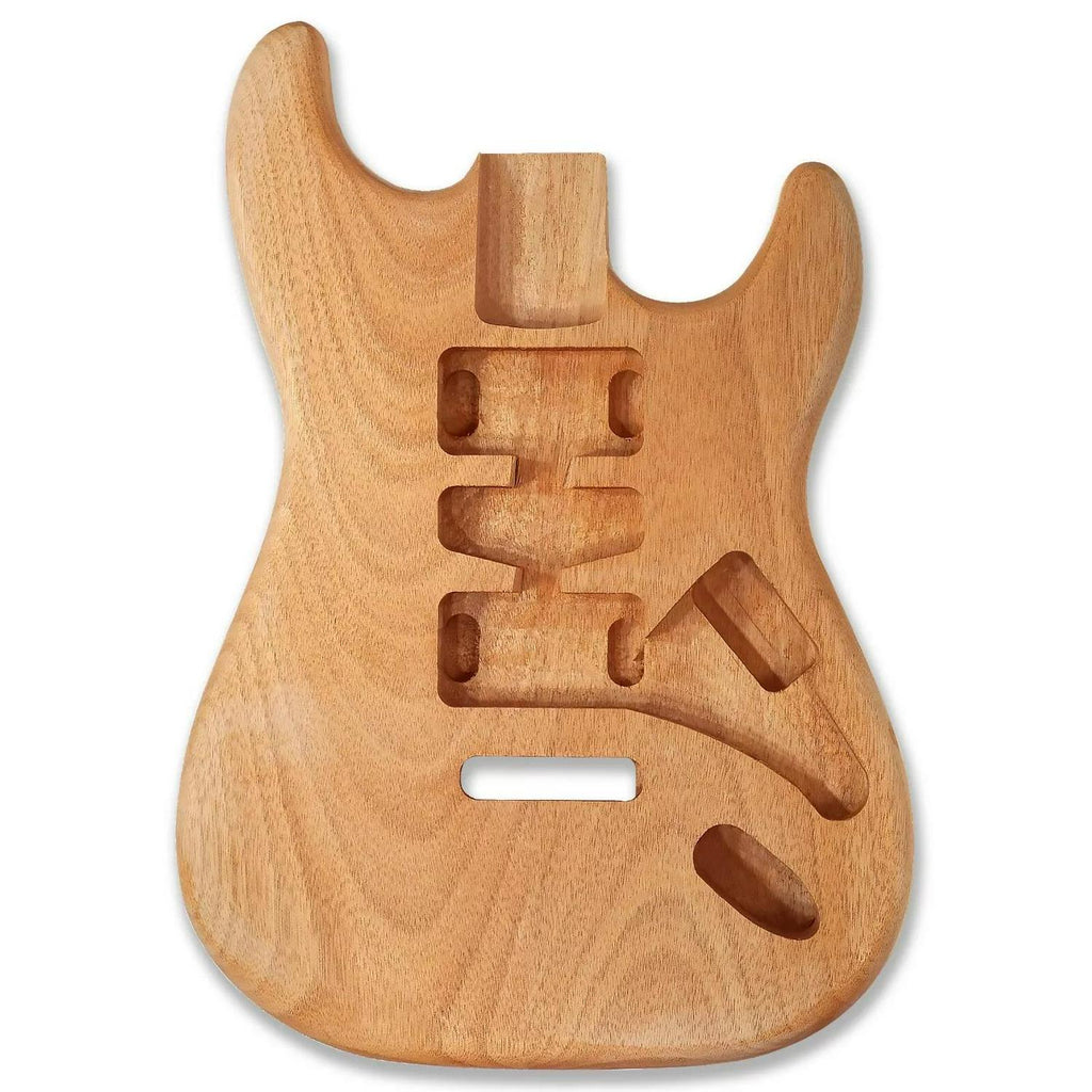 Unfinished Strat Guitar Body - Okoume Wood - Ploutone