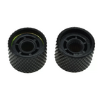 Black Abalone Top Dome Knobs for P Bass & Telecaster Guitars (Set of 2) - Ploutone