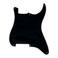 Strat Pickguard No Holes - 1-Ply Black - Ploutone