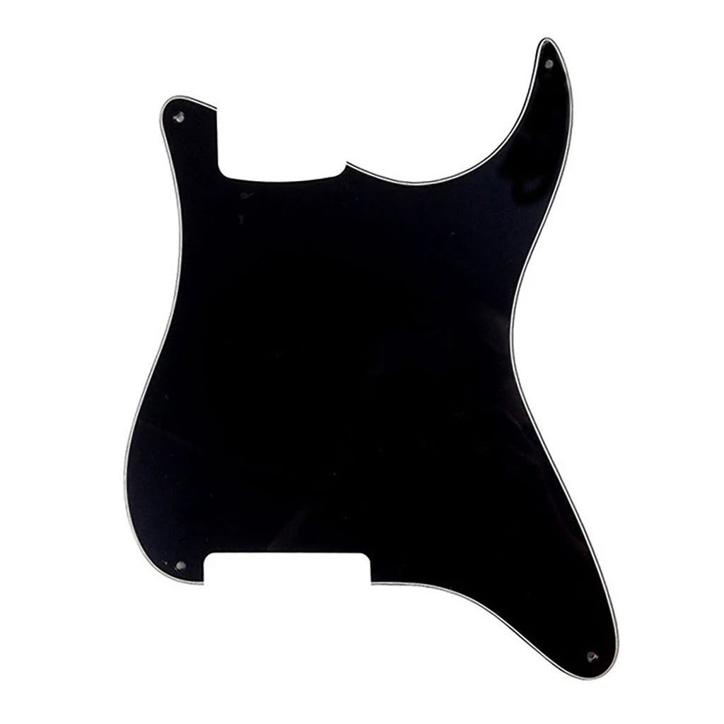 Strat Pickguard No Holes - 3-Ply Black - Ploutone