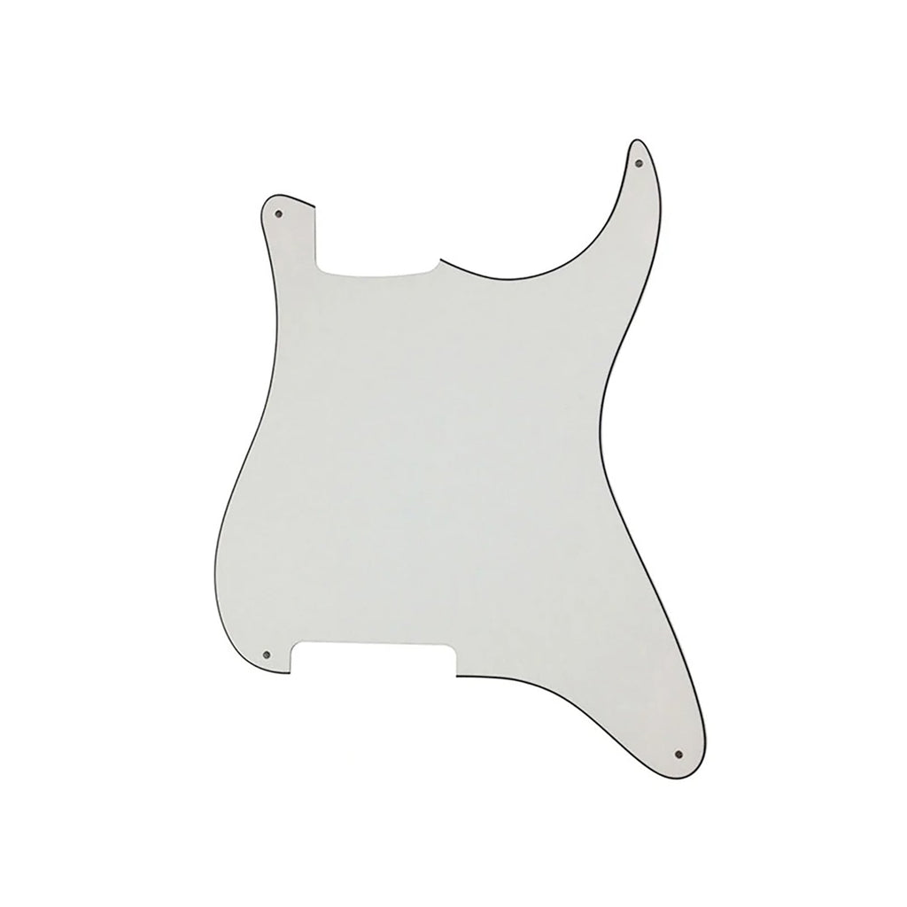 Strat Pickguard No Holes - 3-Ply White - Ploutone