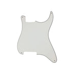 Strat Pickguard No Holes - 3-Ply White - Ploutone