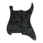 Strat Pickguard No Holes - 20+ Colors 4-Ply Black Pearl - Ploutone