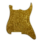 Strat Pickguard No Holes - 20+ Colors 4-Ply Golden Pearl - Ploutone