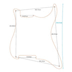 Strat Pickguard No Holes - 4-Ply Multi-Color Shell - Ploutone