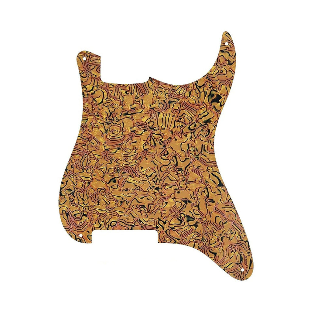 Strat Pickguard No Holes - 20+ Colors 4-Ply Orange Shell - Ploutone