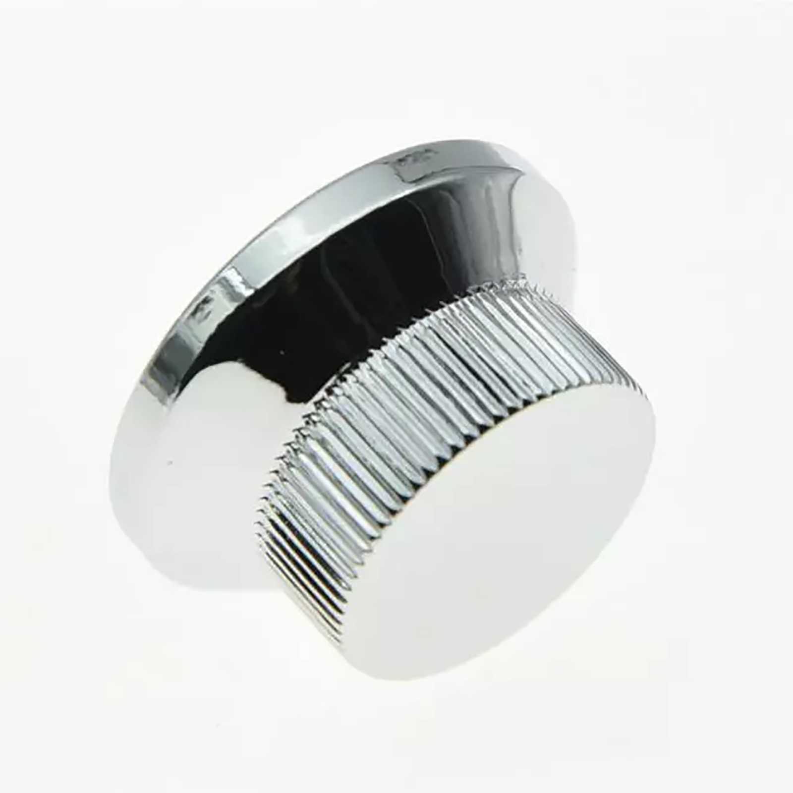 Chrome Top Hat Metal Bell Knobs - 5.8mm Metric for Guitars & Basses (Set of 4) - Ploutone