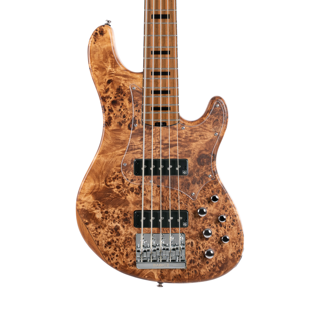 Cort GB Series Modern 5-String Bass Guitar Open Pore Vintage Natural - Ploutone