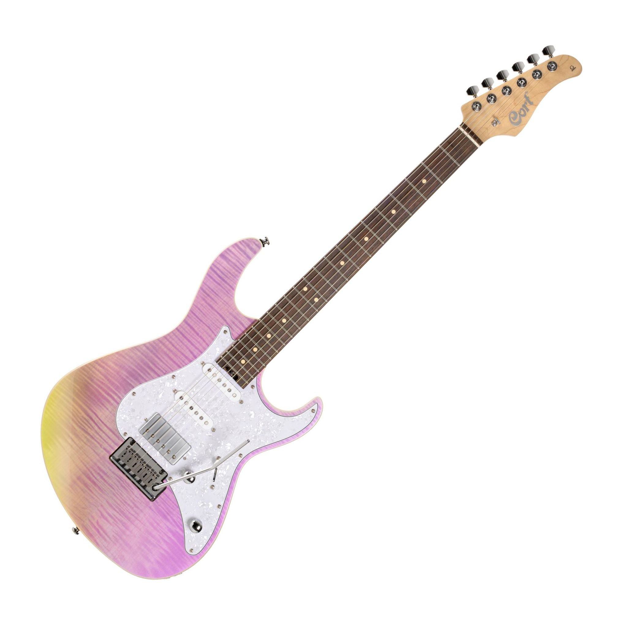 Cort G280 Select Double Cutaway 6-String Electric Guitar - Trans Chameleon Purple - Ploutone