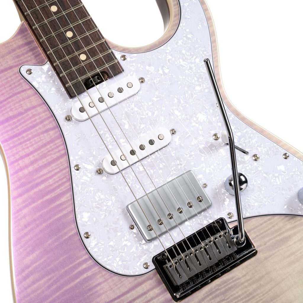 Cort G280 Select Double Cutaway 6-String Electric Guitar - Trans Chameleon Purple - Ploutone