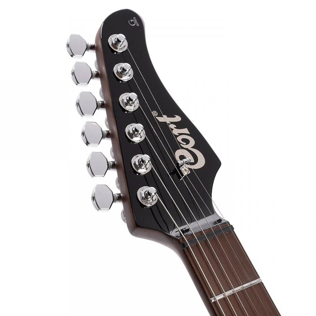 Cort G300 Pro Series Double Cutaway 6-String Electric Guitar - Black - Ploutone