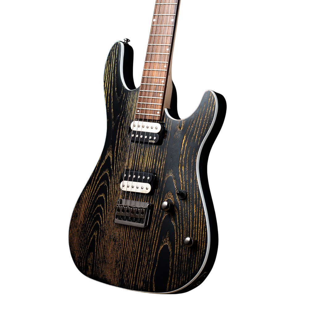 Cort KX300 6-String Electric Guitar - Etched Black and Gold - Ploutone