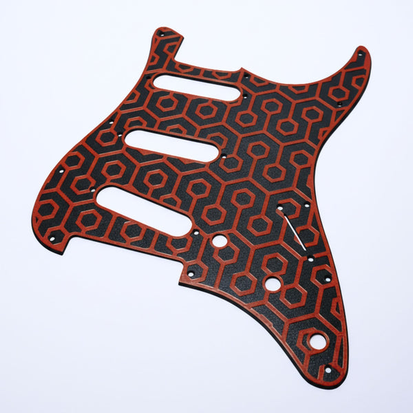 Custom 11-Hole Strat Pickguard – Artisan Series Frigate SS Telecaster Pickguards from Ploutone