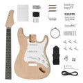 DIY Solderless Strat Guitar Kit - Mahogany Body & Maple Neck - Ploutone