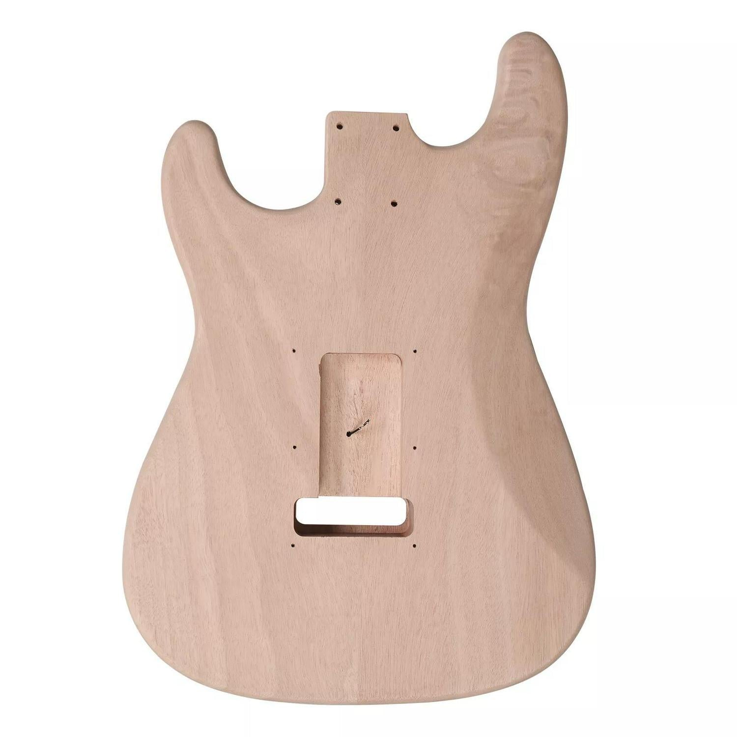 DIY Solderless Strat Guitar Kit - Mahogany Body & Maple Neck - Ploutone
