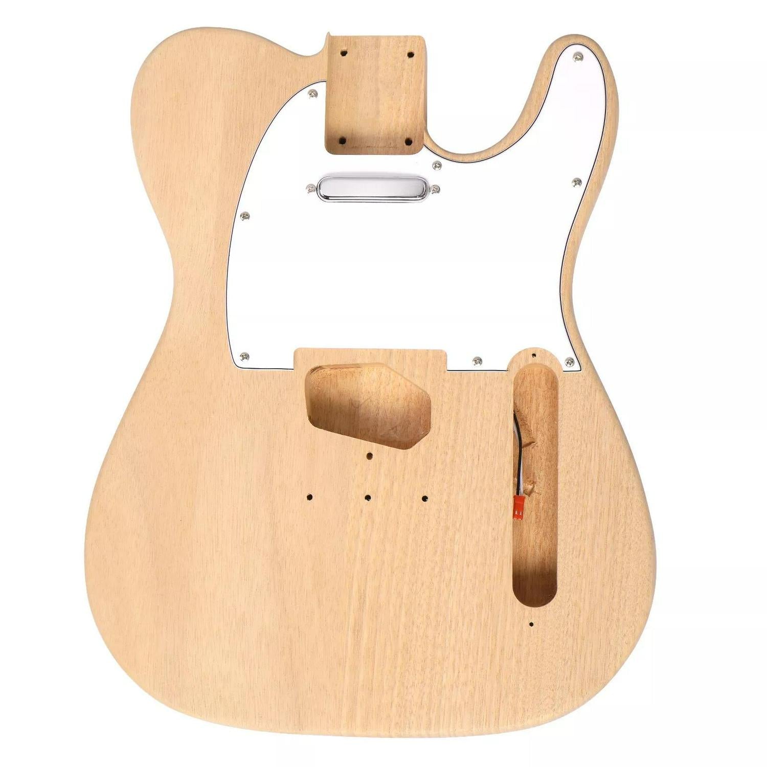 DIY Solderless Tele Guitar Kit - Mahogany Body & Maple Neck - Ploutone
