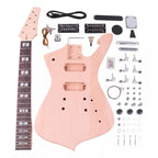 7-String DIY Iceman-Style Electric Guitar Kit - Mahogany Body - Ploutone