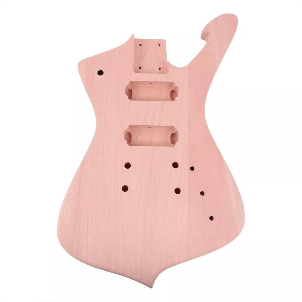 7-String DIY Iceman-Style Electric Guitar Kit - Mahogany Body - Ploutone