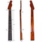 Roasted Maple Tele-Style Guitar Neck, 9.5" Radius, Rosewood Fretboard - Ploutone
