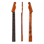 Roasted Maple Tele-Style Guitar Neck, 9.5" Radius, Rosewood Fretboard - Ploutone