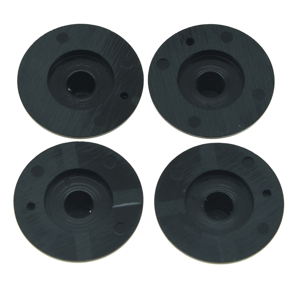 Telecaster Black Witch Hat Bakelite Knobs - 2 Volume, 2 Tone - Ploutone
