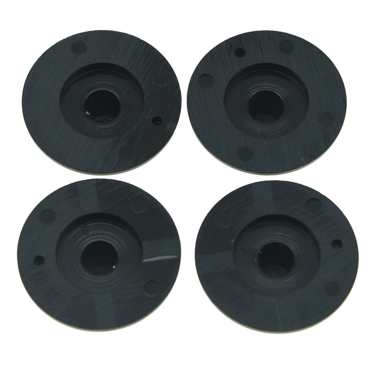 Telecaster Black Witch Hat Bakelite Knobs - 2 Volume, 2 Tone - Ploutone