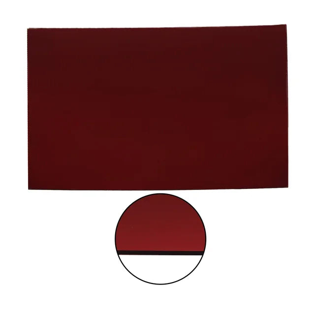 Acrylic Mirror Pickguard Material - 1-Ply Red - 17 x 11.5 inch Pickguard Blank - Ploutone