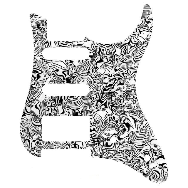 Yamaha Pacifica 012, EG112, 112J Pickguard - 30+ Colors 4-Ply White Pearl Shell - Ploutone