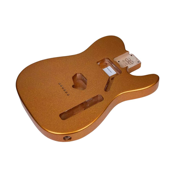 Finished Telecaster Body - Gold Sparkle