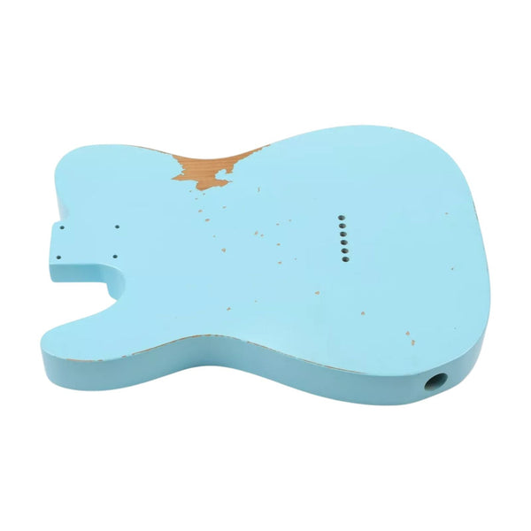 Finished Telecaster Body - Relic Sonic Blue