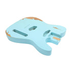 Finished Telecaster Body - Relic Sonic Blue - Ploutone