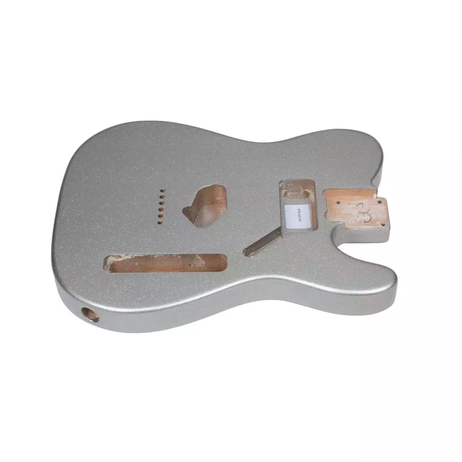 Finished Telecaster Body - Silver Sparkle - Ploutone