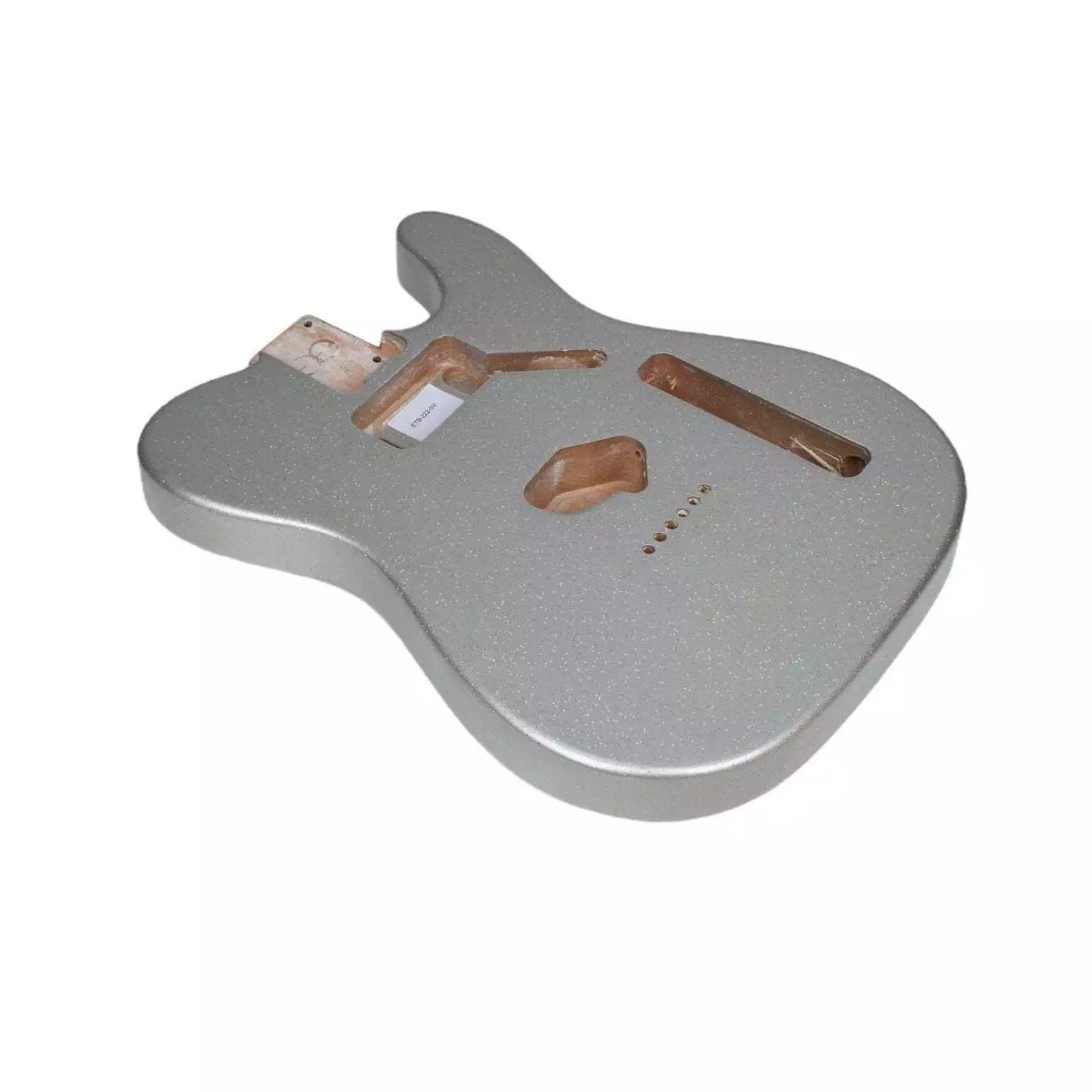 Finished Telecaster Body - Silver Sparkle - Ploutone
