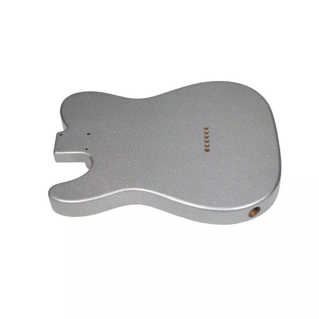 Finished Telecaster Body - Silver Sparkle - Ploutone