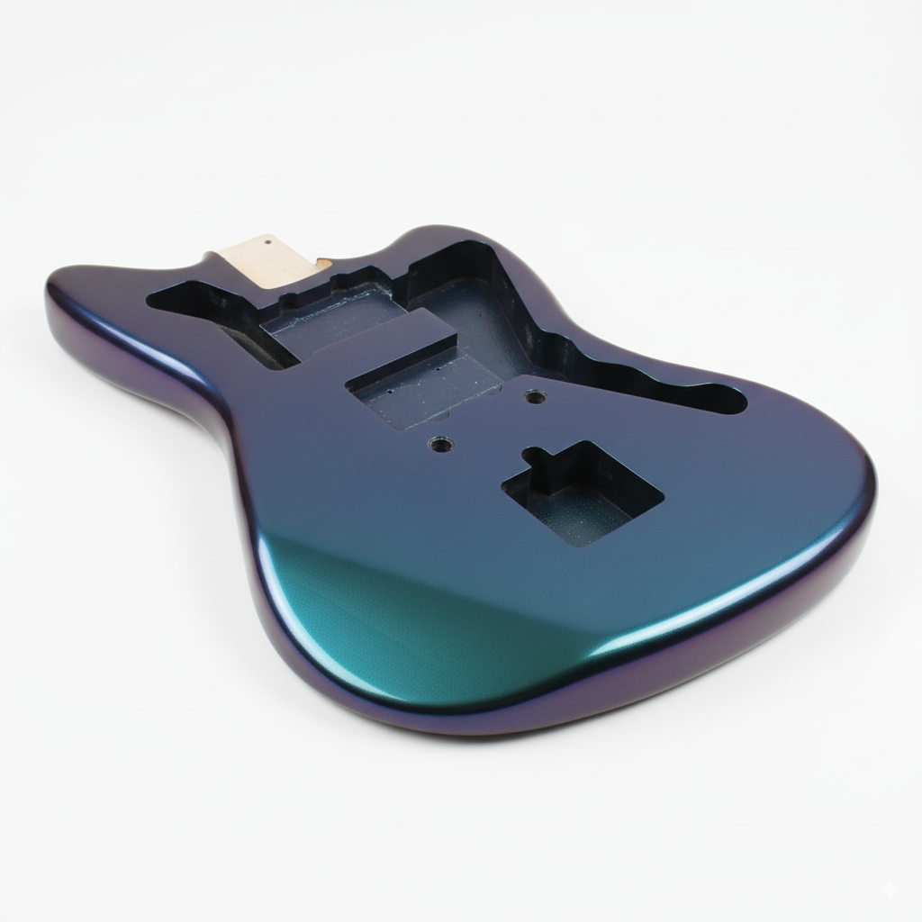 Finished Alder Jazzmaster/ Offset Guitar Body - Chameleon - Ploutone