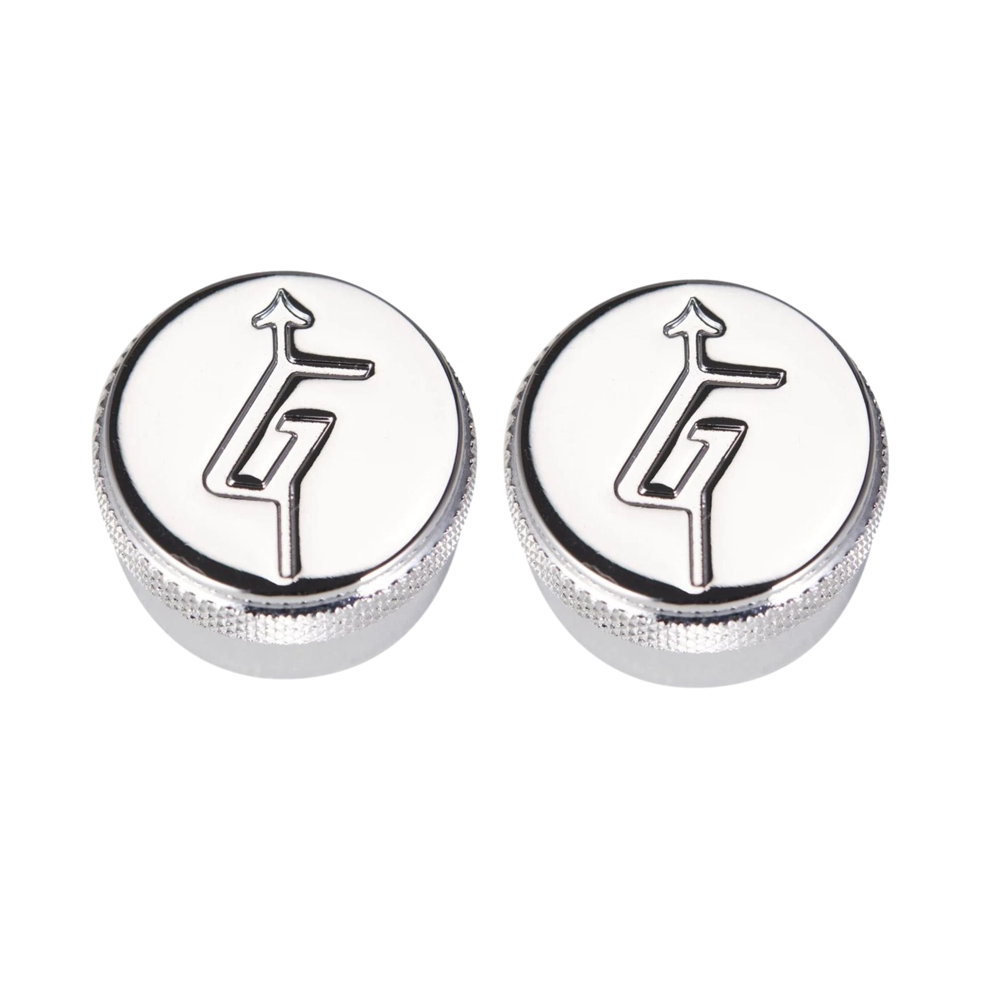 Gretsch "G" Arrow Knobs - Multiple Colors Chrome Set of 2 - Ploutone