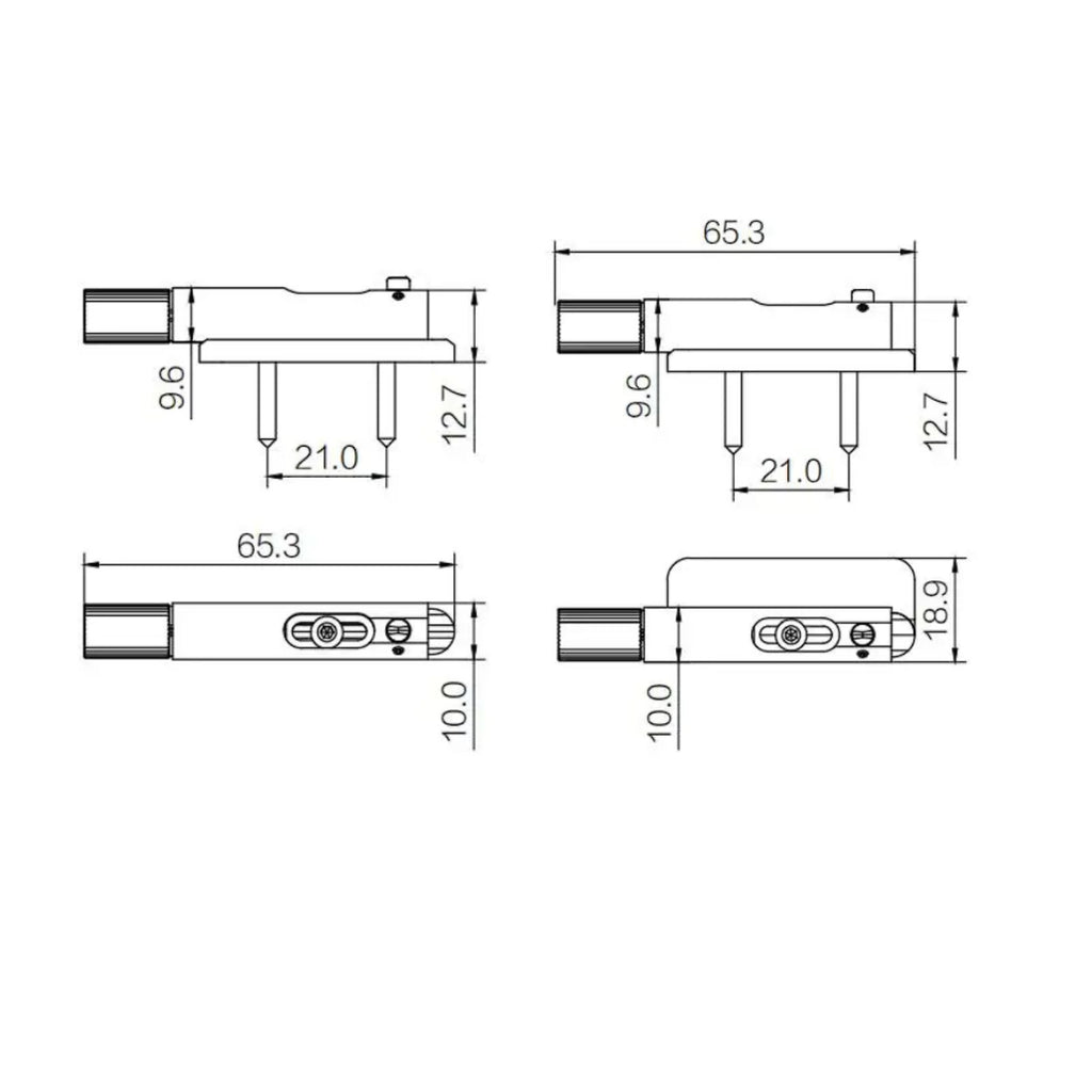 Single String Headless Guitar Bridge for 6, 7, and 8-string - Ploutone