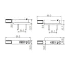 Single String Headless Guitar Bridge for 6, 7, and 8-string - Ploutone