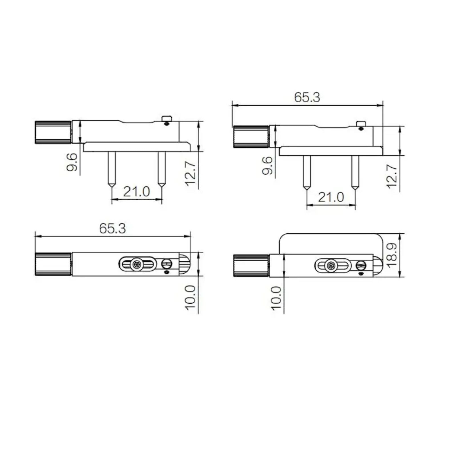 Single String Headless Guitar Bridge for 6, 7, and 8-string - Ploutone