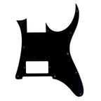 Ibanez RG350EX Single Humbucker Pickguard (No Control Knob) - 30+ Colors 1-Ply Black - Ploutone