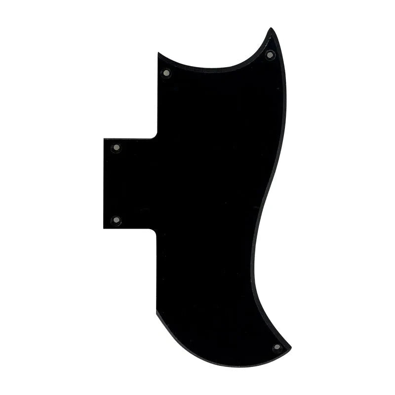 Gibson SG 61' Reissue Half Face Pickguard - 25+ Colors 1-Ply Black - Ploutone